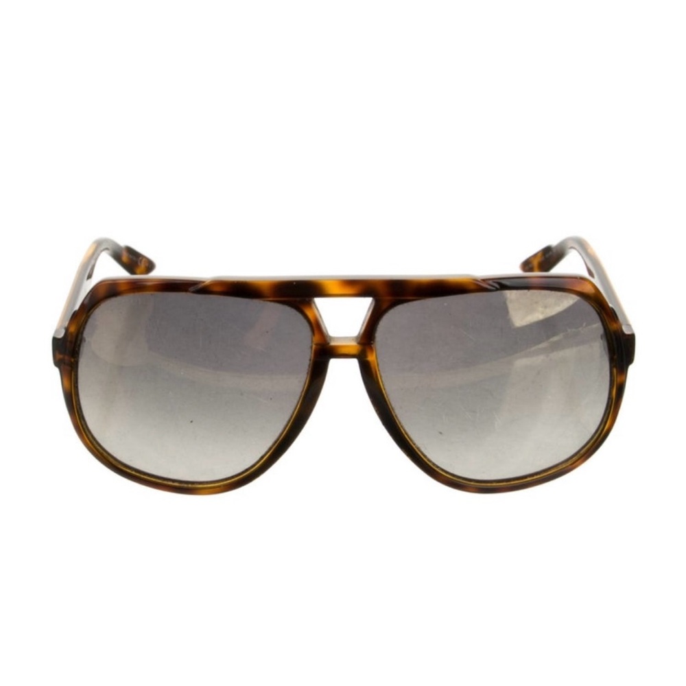 Gucci web accent shield sunglasses